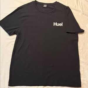 HUEL Black Short Sleeve Tee with Logo